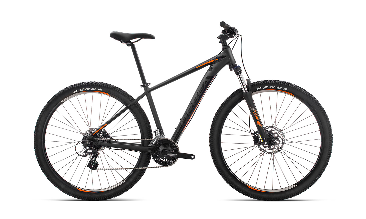 Фотография Велосипед Orbea MX 29 50 (2019) 2019 Черно-оранжевый